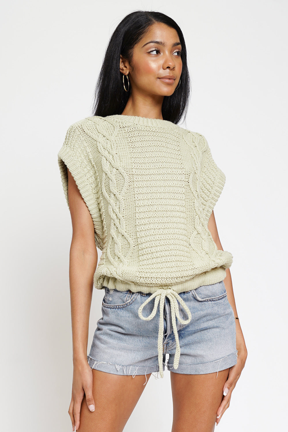 Cable Knit Vest