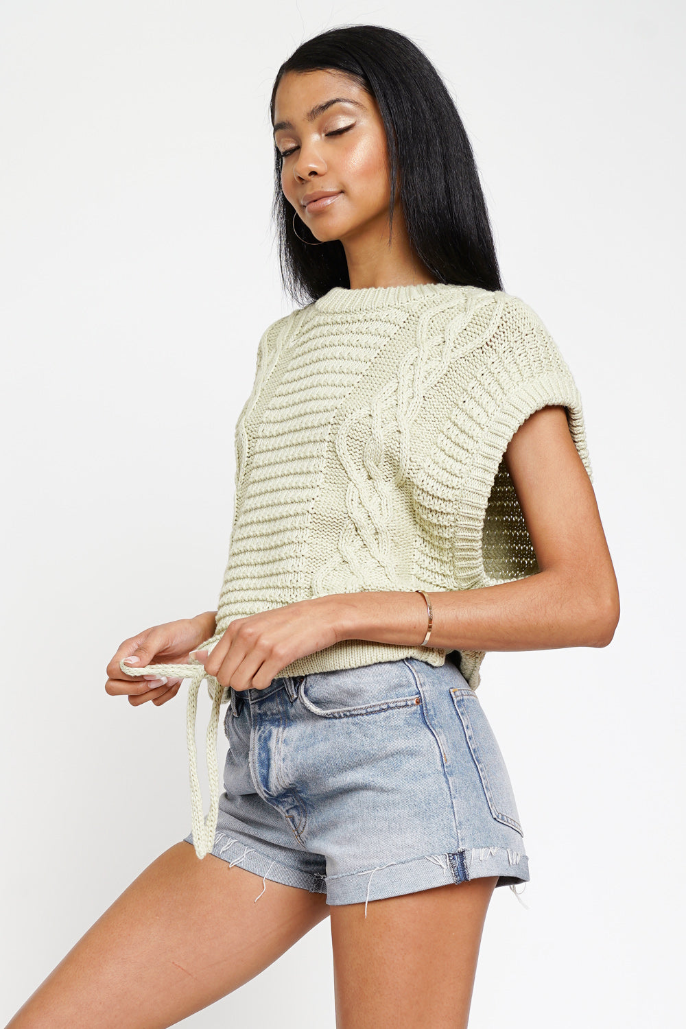 Cable Knit Vest