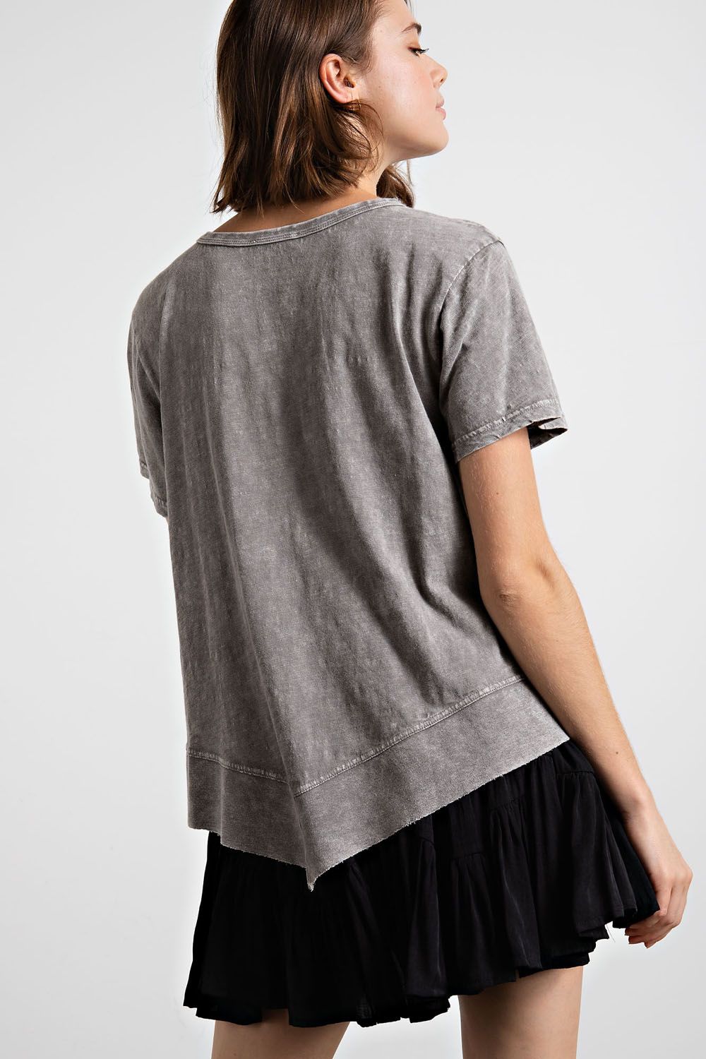 Mineral Washed Cotton Slub Top