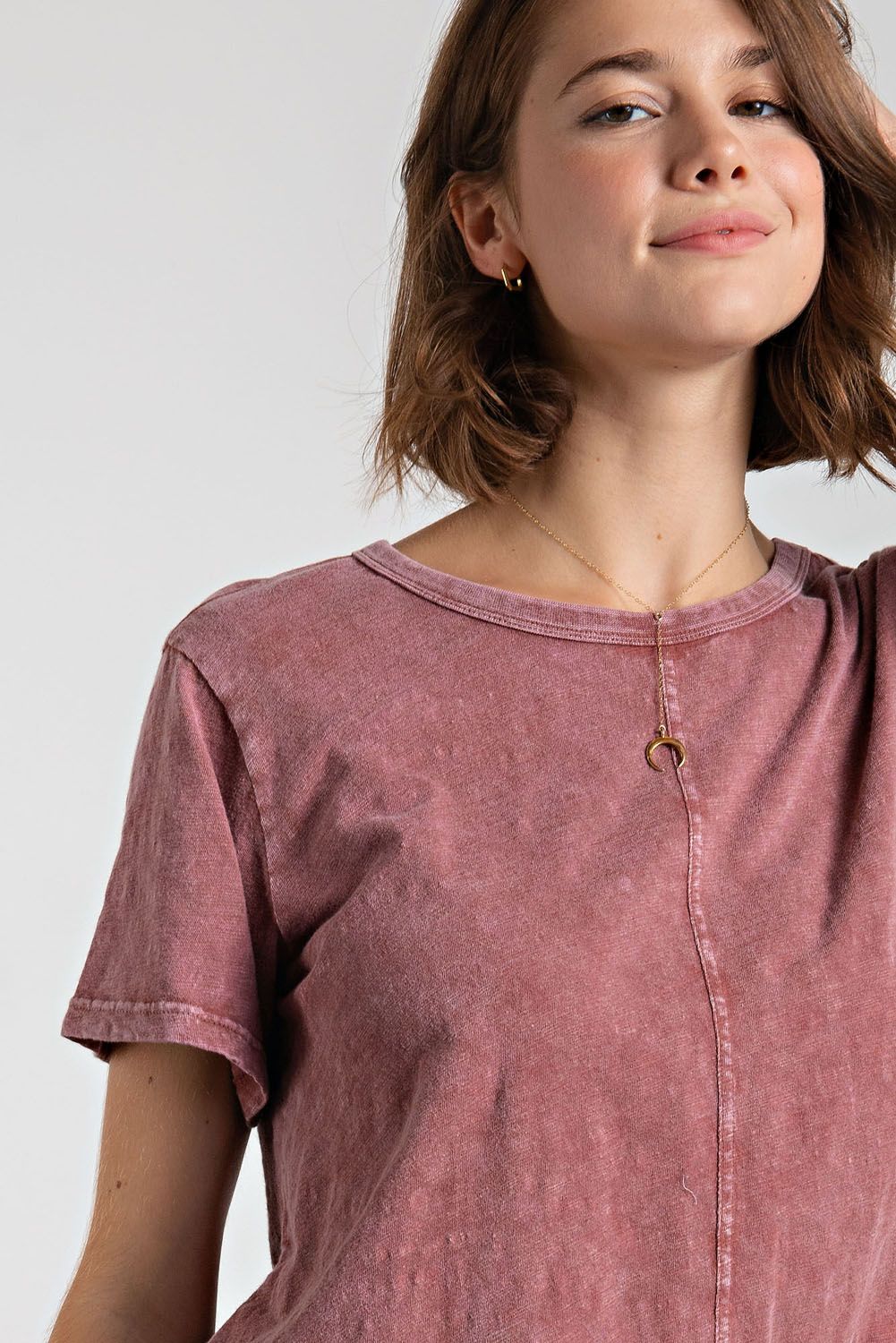 Mineral Washed Cotton Slub Top