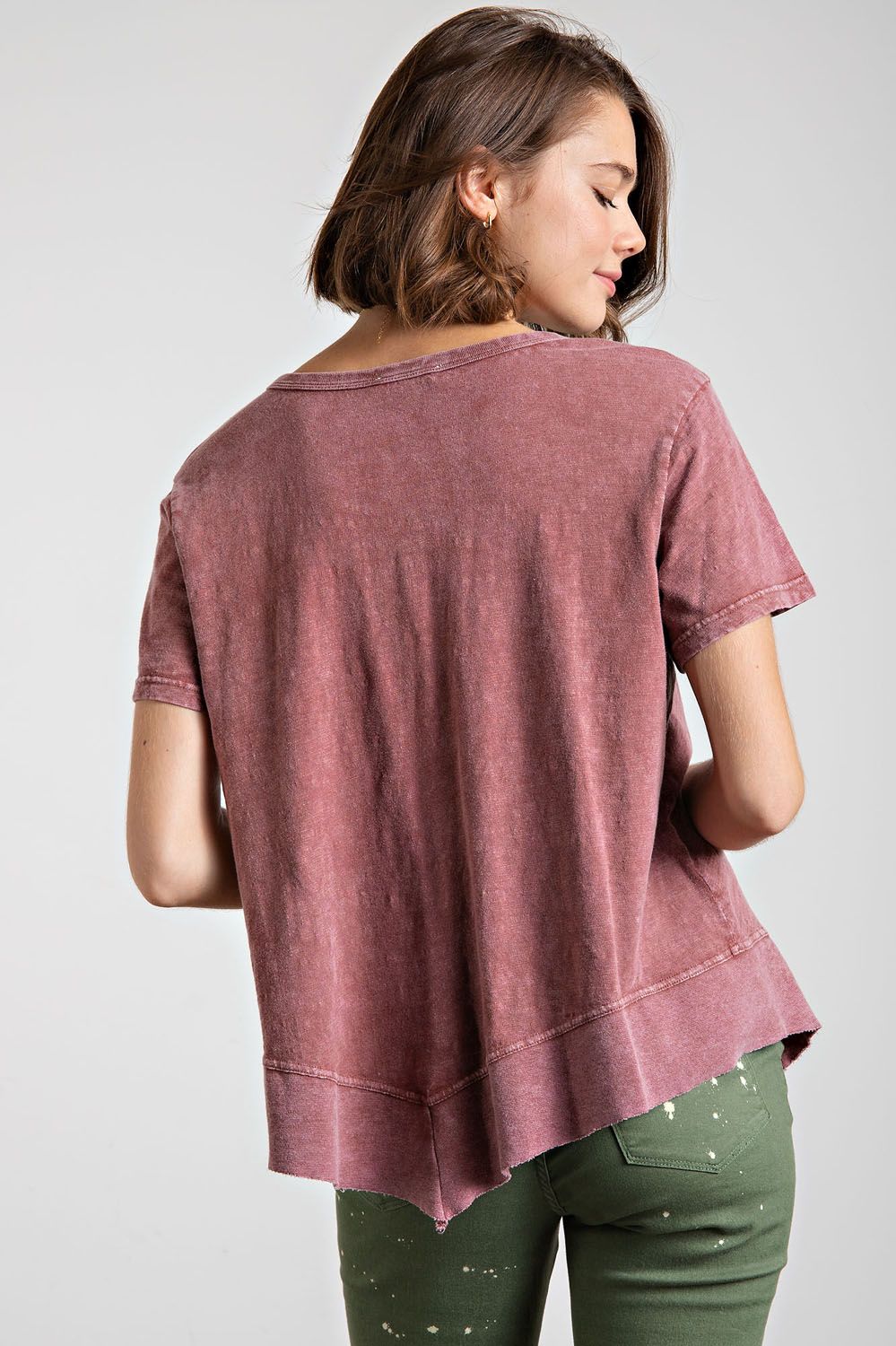 Mineral Washed Cotton Slub Top