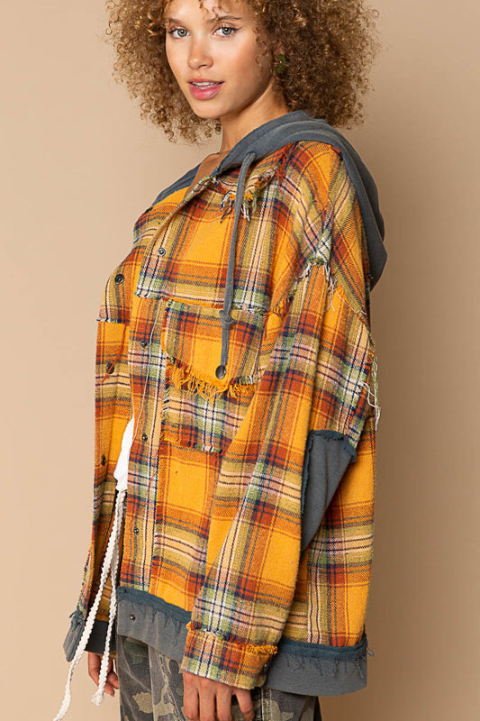 Flannel Hooded Shacket