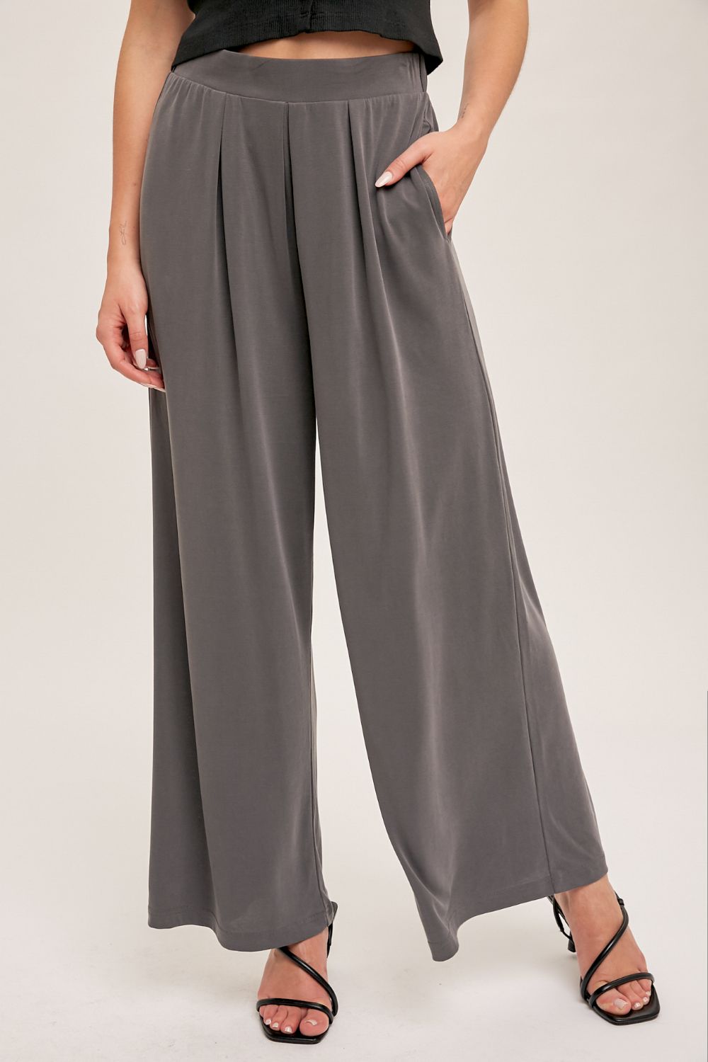 High Waisted Wide Leg Pants