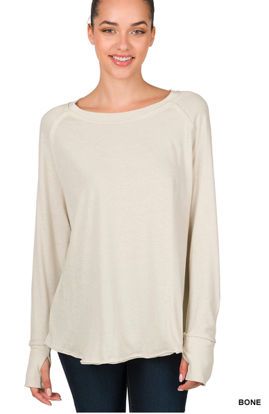 Raglan Thumbhole Long Sleeve