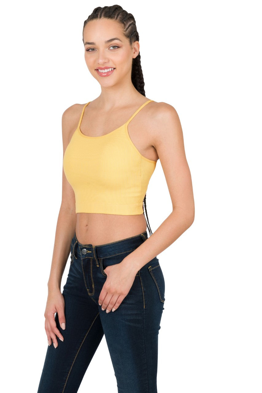 Ribbed Crop Tank Top