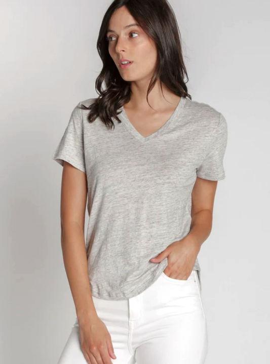 Linen V-Neck Tee