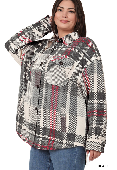 Plaid Oversized Shackets