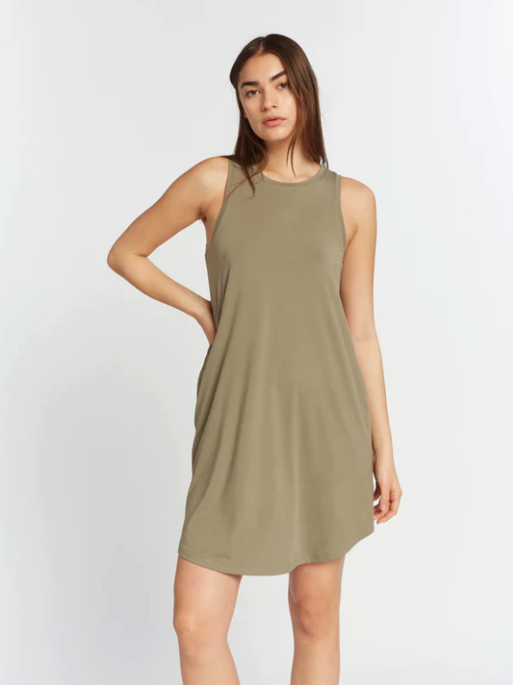 Sleeveless Sage Dress