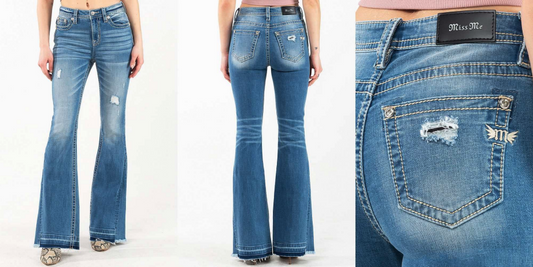 Miss Me High Rise Flare Jean