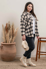 Plus Size Plaid Shacket