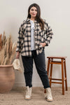 Plus Size Plaid Shacket