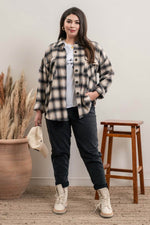 Plus Size Plaid Shacket