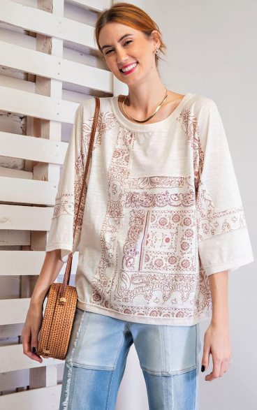 Paisley Patchwork Top