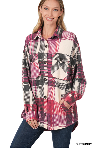 Plaid Oversized Shackets