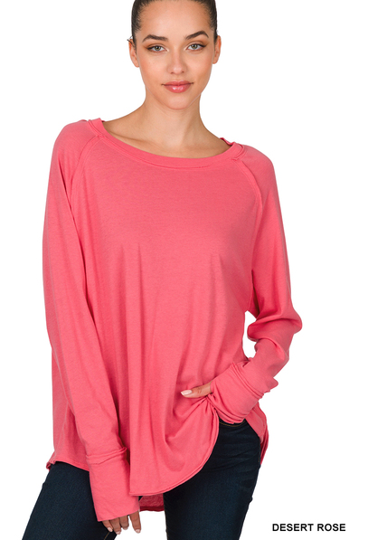 Raglan Thumbhole Long Sleeve