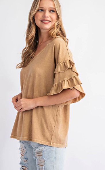 Ruffle Sleeve Top