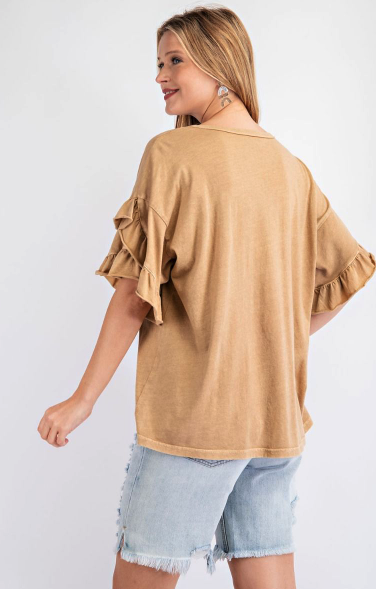 Ruffle Sleeve Top