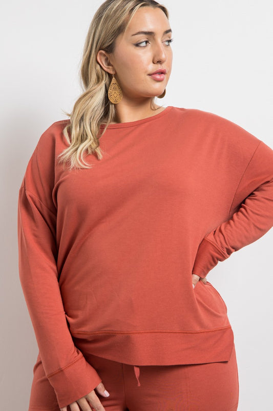 Plus Size Lounge Pullover