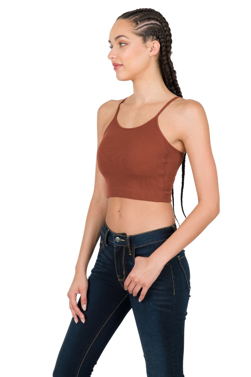 Ribbed Crop Tank Top