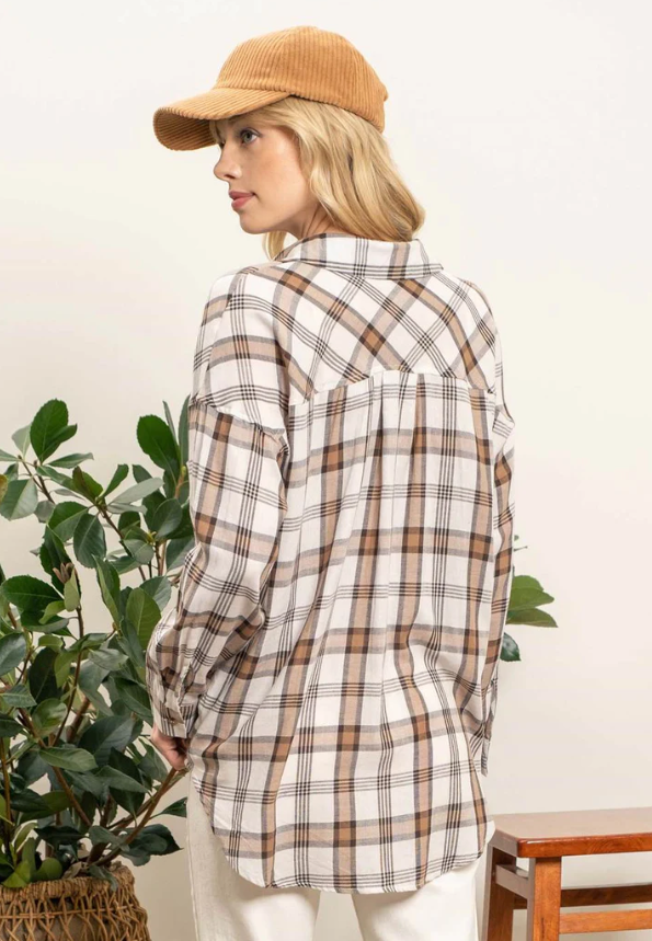 Lightweight Plaid Top