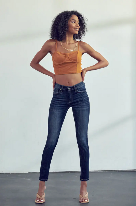 Mid Rise Super Skinny Denim