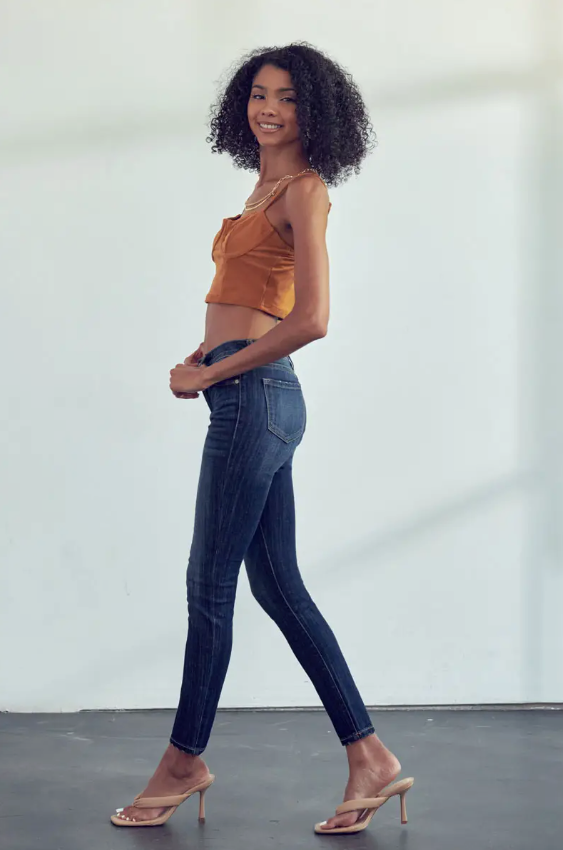 Mid Rise Super Skinny Denim