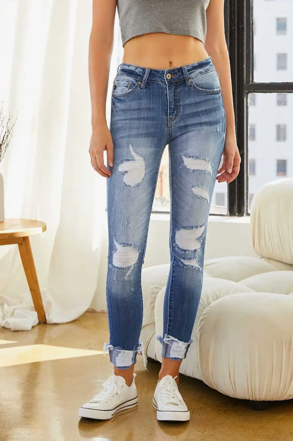 Distressed Skinny Jeans