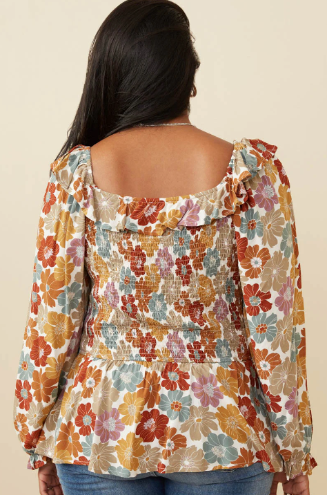 Floral Smocked Top