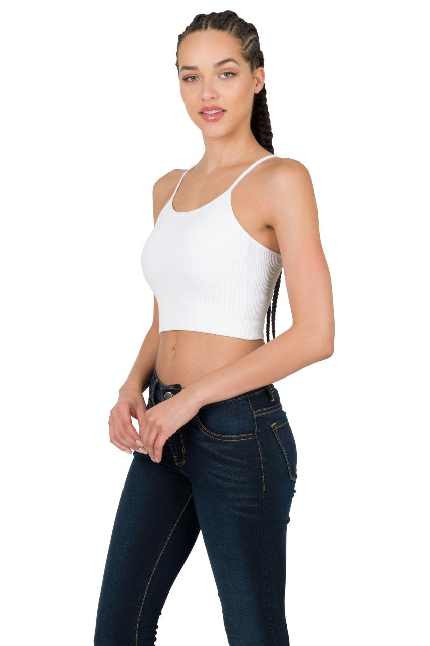 Ribbed Crop Tank Top