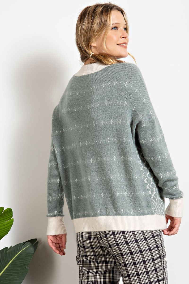 Holiday Mix Patterned Sweater Pullover