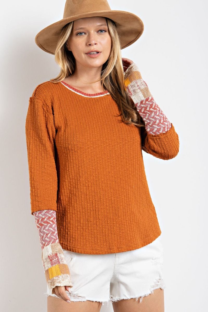 Textured Knit Top