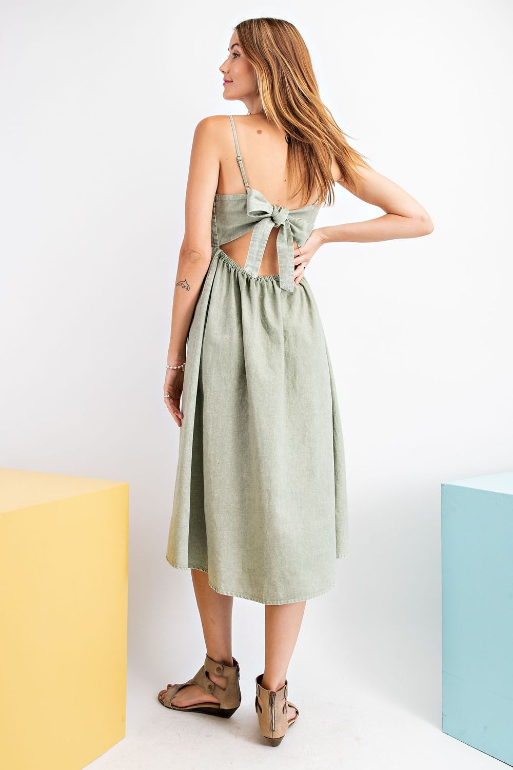 Bow Tie Midi Dress